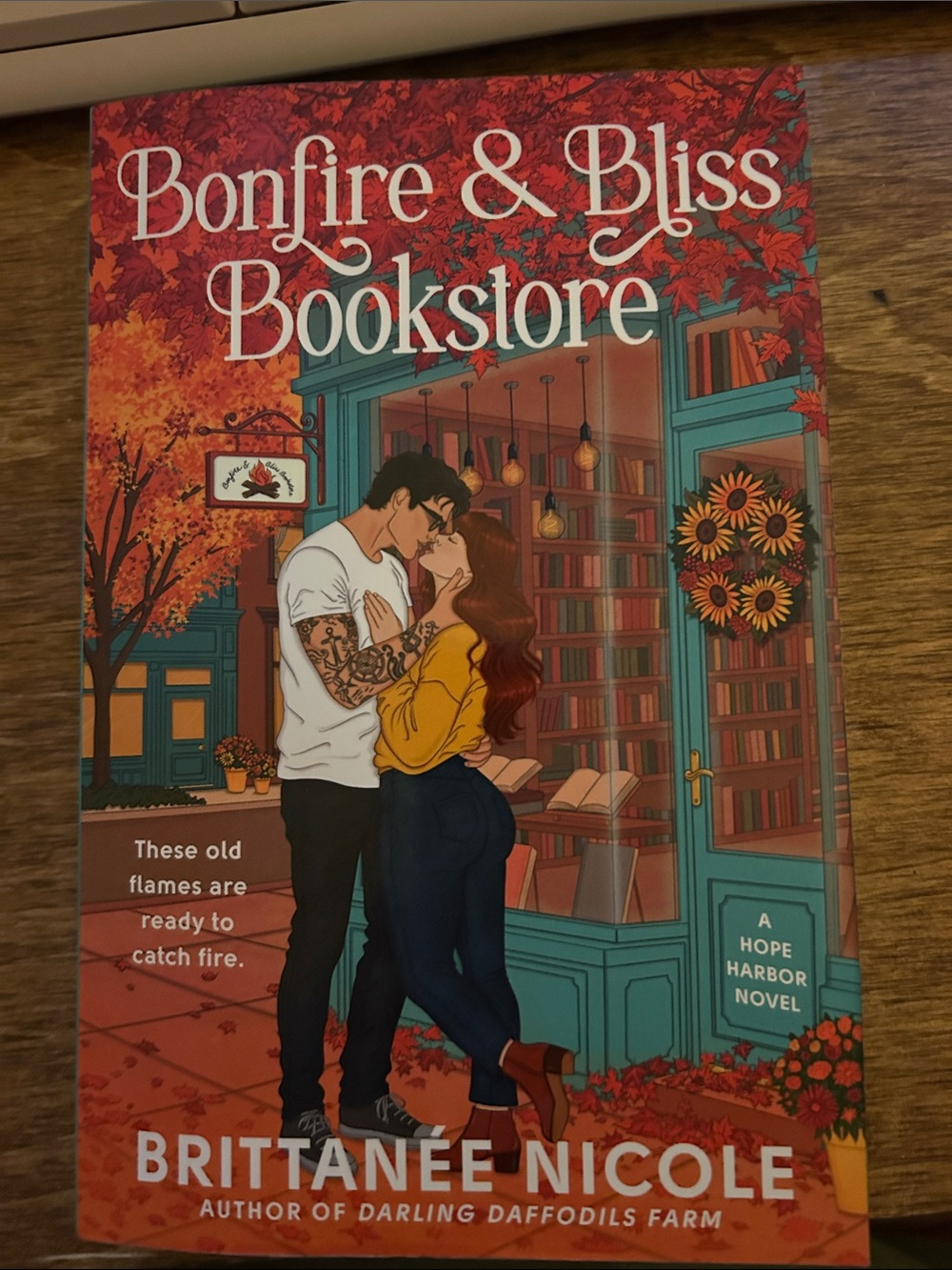 Bonfire and Bliss Bookstore by Brittanée Nicole (Hope Harbour Book 2)